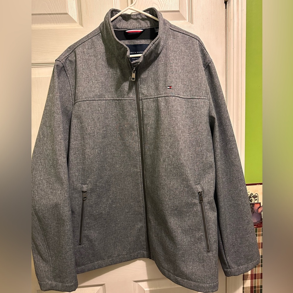 Tommy Hilfiger Men's Charcoal Gray Lightweight Jacket